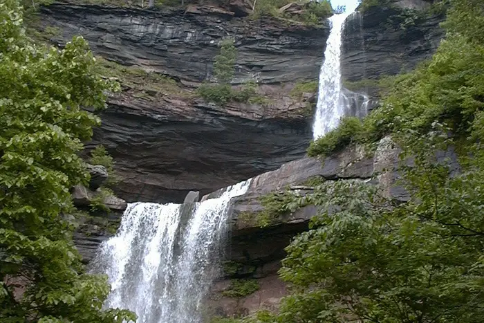 This is a photo of Kaaterskill Falls in the Catskill mountains.
